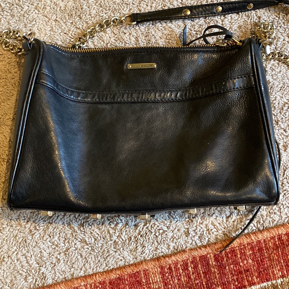 Rebecca Minkoff M.A.B. Crossbody in Black Leather - Picture 4 of 6